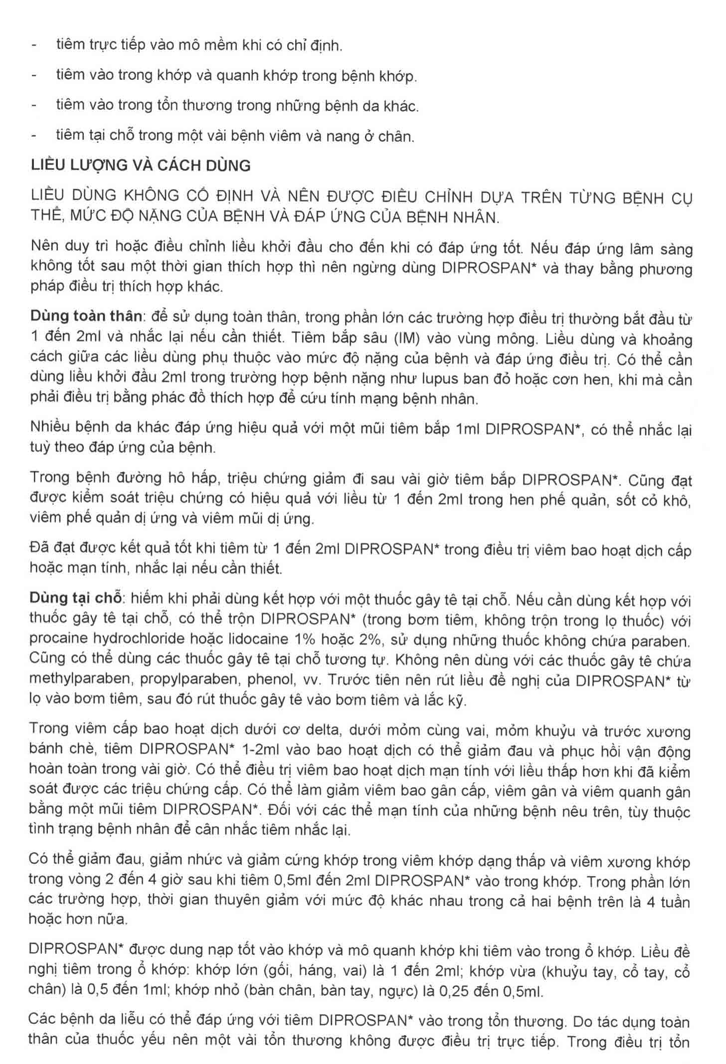 Hình ảnh Thuốc tiêm Diprospan Injection (5+2)mg/ml Merck điều trị các bệnh cơ xương và mô mềm, dị ứng (1 ống x 1ml)