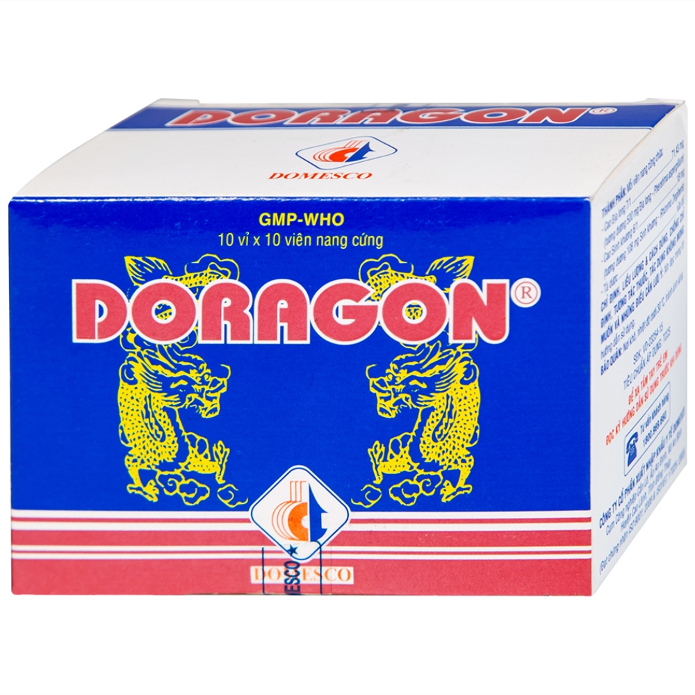 Hình ảnh Thuốc Doragon Domesco hỗ trợ hạ men gan (10 vỉ x 10 viên)