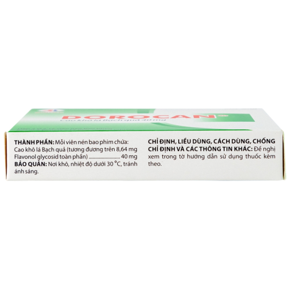 Hình ảnh Thuốc Dorocan 40mg Domesco điều trị rối loạn chú ý và trí nhớ (2 vỉ x 15 viên)