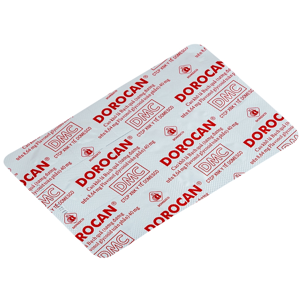 Hình ảnh Thuốc Dorocan 40mg Domesco điều trị rối loạn chú ý và trí nhớ (2 vỉ x 15 viên)