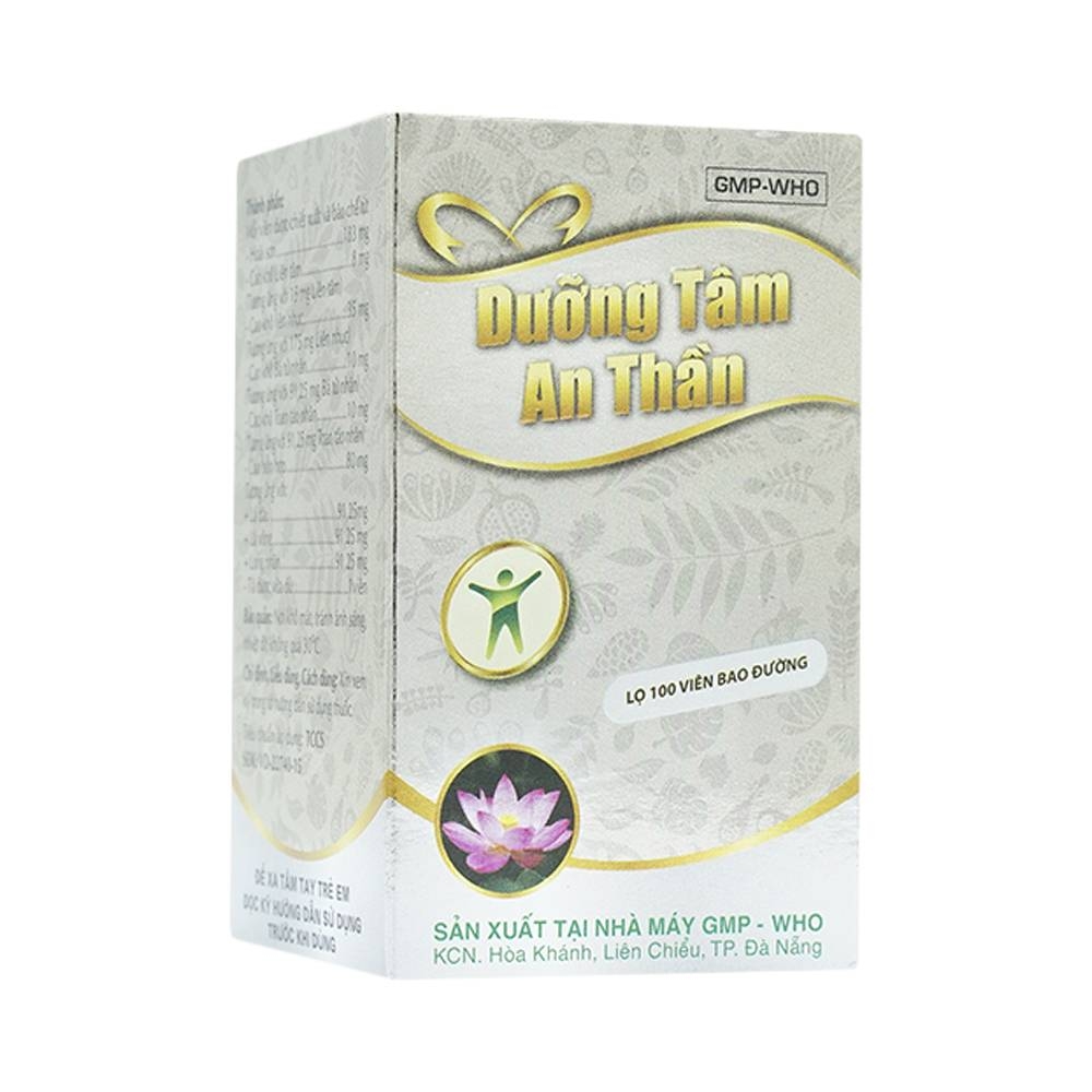 Hình ảnh Thuốc Dưỡng Tâm An Thần Danapha điều trị mất ngủ do lo âu, làm việc quá sức (100 viên)