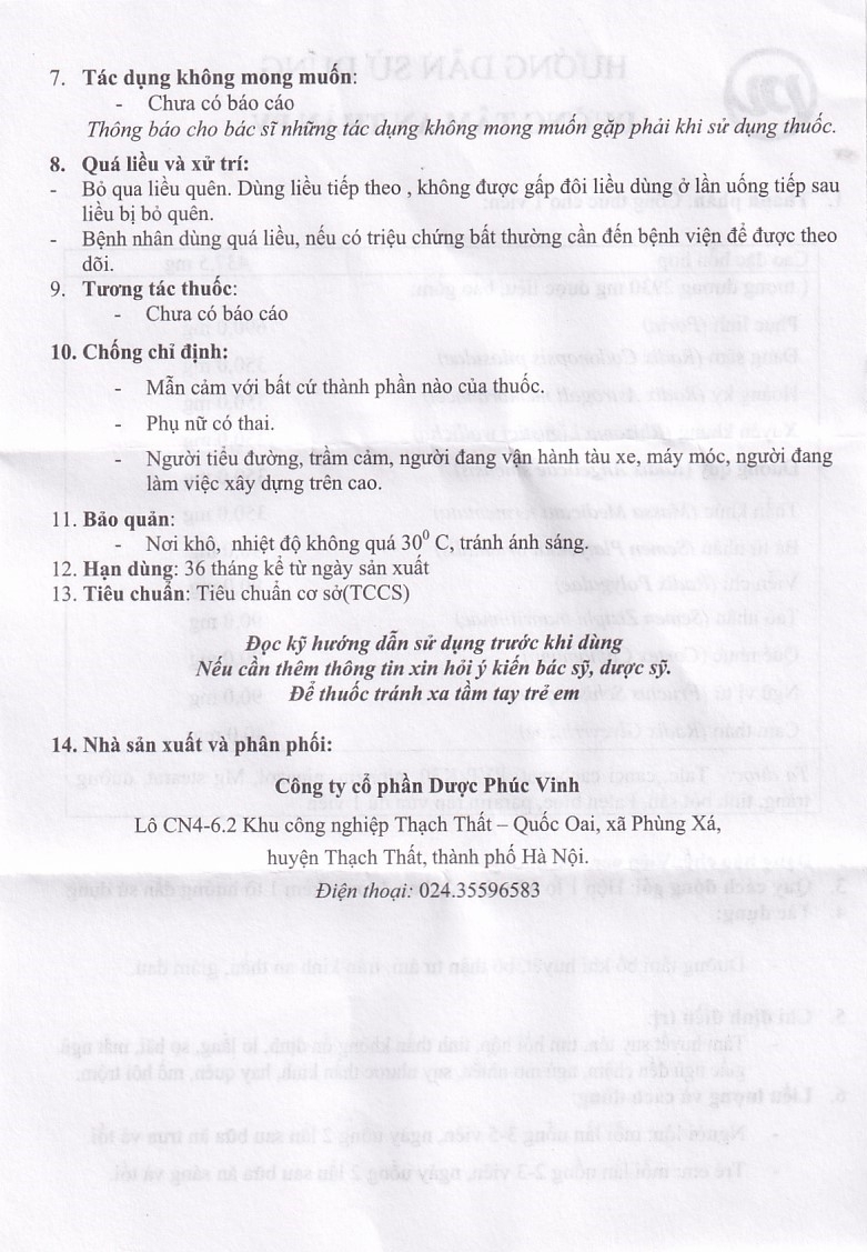 Hình ảnh Thuốc Dưỡng Tâm An Thần PV điều trị tâm huyết suy tổn, tim hồi hộp (60 viên)