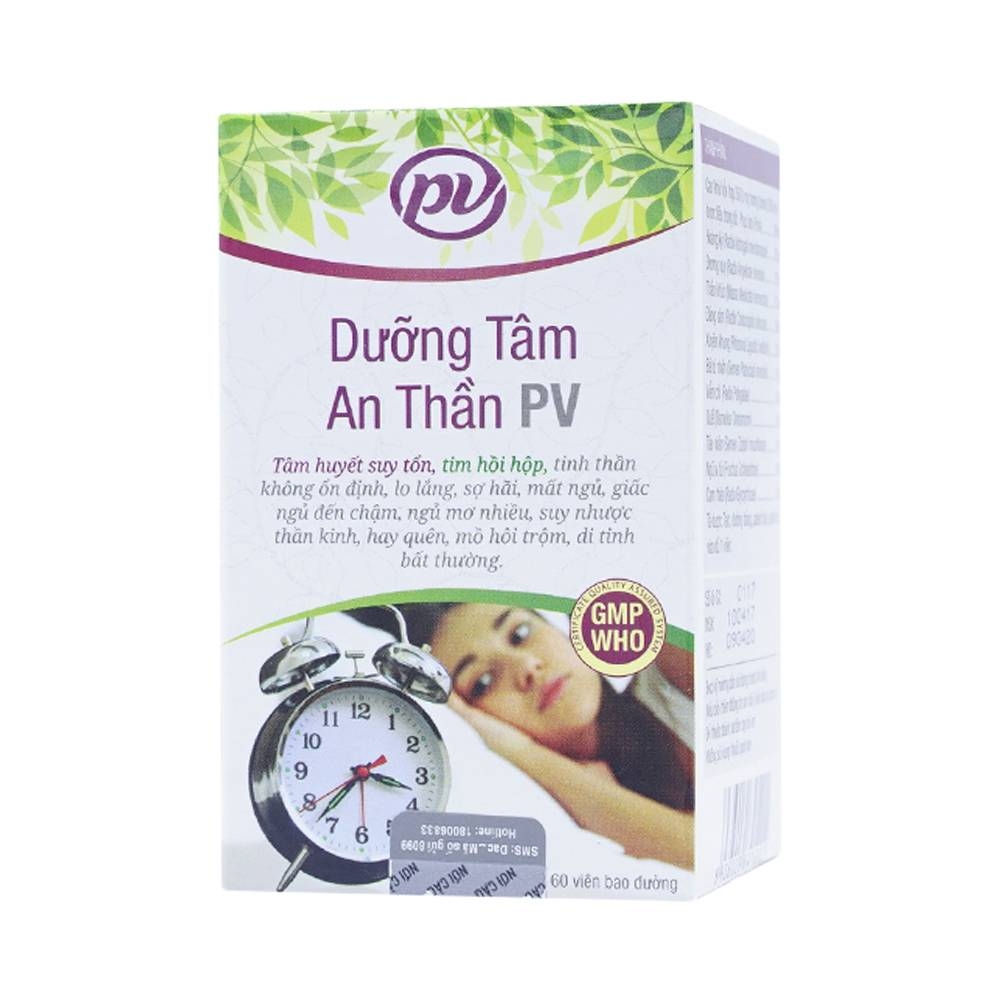 Hình ảnh Thuốc Dưỡng Tâm An Thần PV điều trị tâm huyết suy tổn, tim hồi hộp (60 viên)