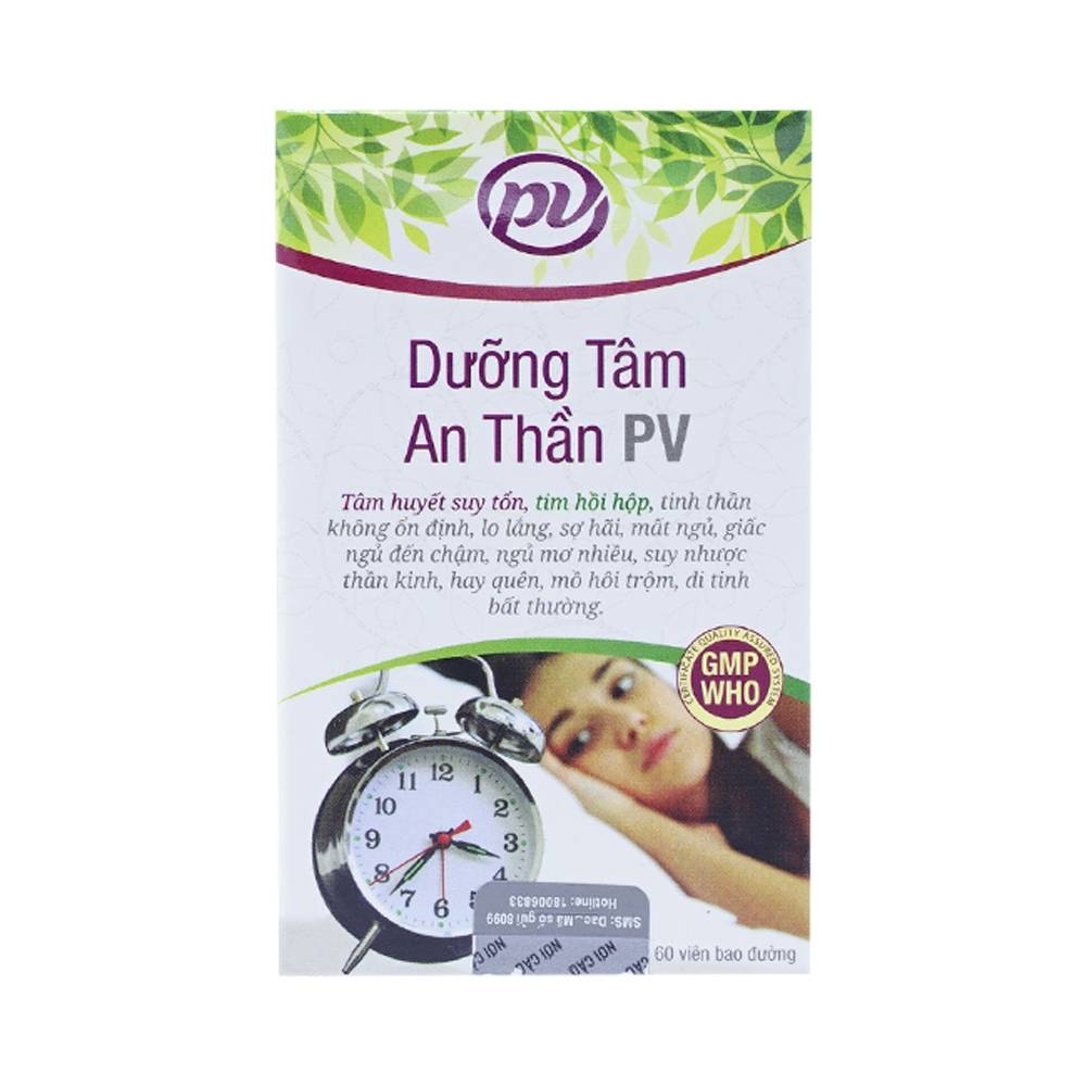 Hình ảnh Thuốc Dưỡng Tâm An Thần PV điều trị tâm huyết suy tổn, tim hồi hộp (60 viên)