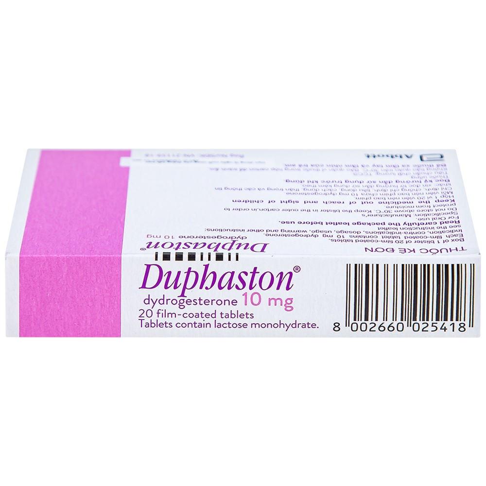 Hình ảnh Thuốc Duphaston Abbott điều hòa kinh nguyệt, lạc nội mạc tử cung (1 vỉ x 20 viên)