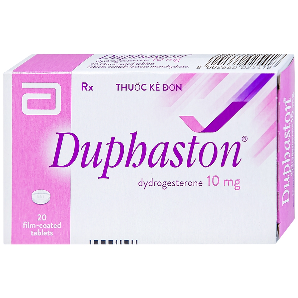 Hình ảnh Thuốc Duphaston Abbott điều hòa kinh nguyệt, lạc nội mạc tử cung (1 vỉ x 20 viên)
