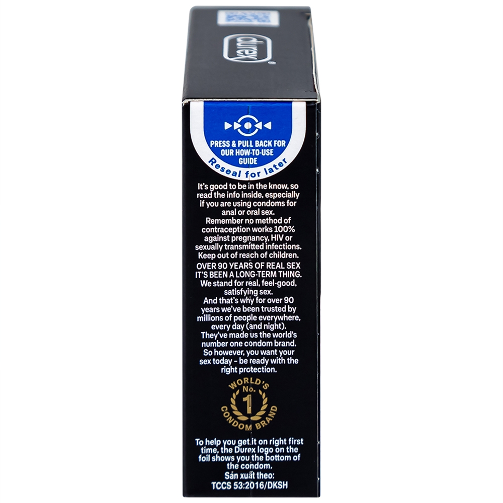 Hình ảnh Bao cao su Durex Kingtex ôm sát, vừa vặn (49mm - 3 cái)