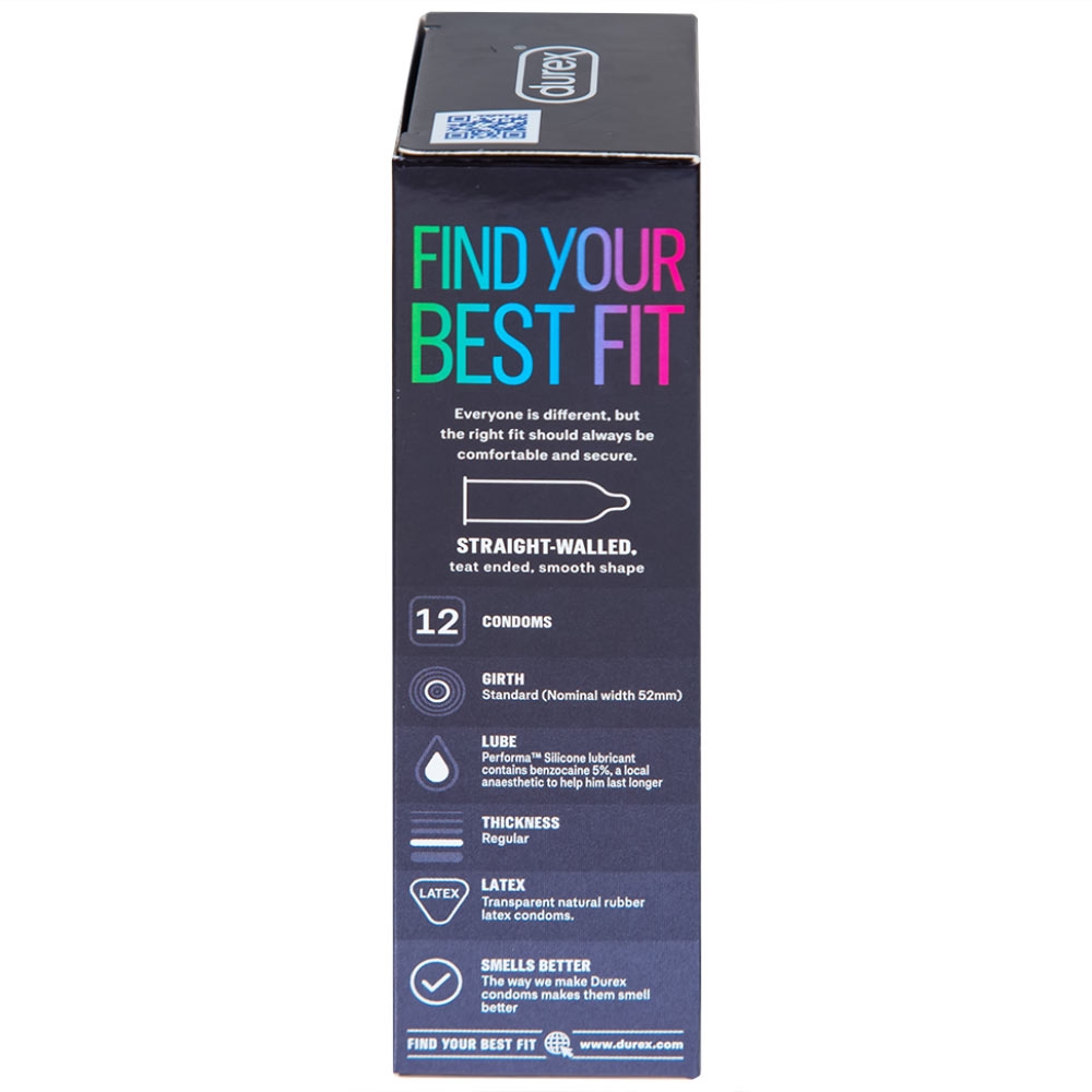 Hình ảnh Bao cao su Durex Performa có gel bôi trơn, kéo thời điểm cực khoái trong lúc quan hệ (12 cái)