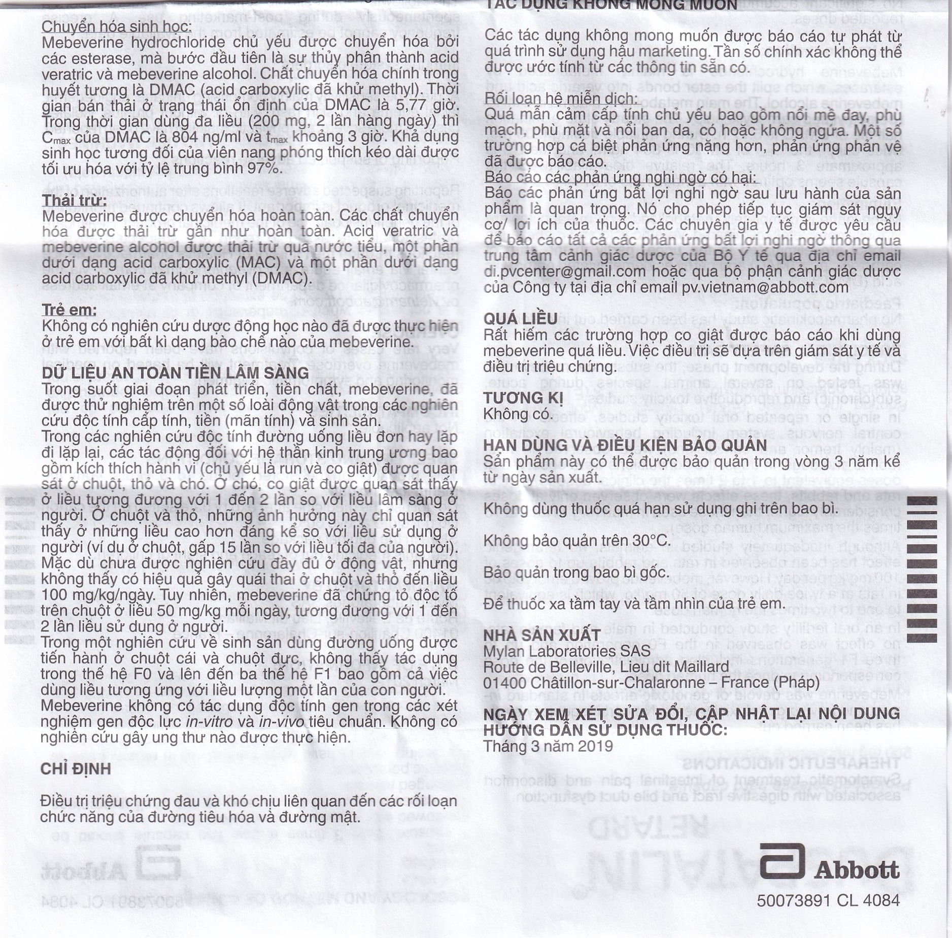 Hình ảnh Thuốc Duspatalin Retard Abbott điều trị đau do rối loạn chức năng tiêu hóa và đường mật (30 viên)