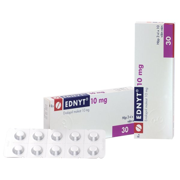 Hình ảnh Thuốc Ednyt 10mg Gedeon điều trị tăng huyết áp, suy tim (3 vỉ x 10 viên)