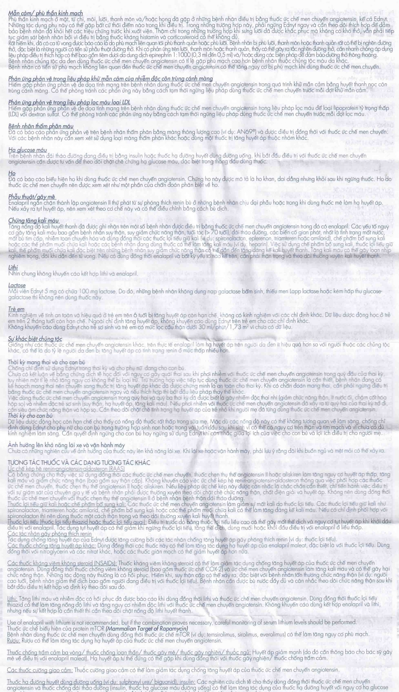 Hình ảnh Thuốc Ednyt 5mg Gedeon điều trị tăng huyết áp, suy tim (3 vỉ x 10 viên)