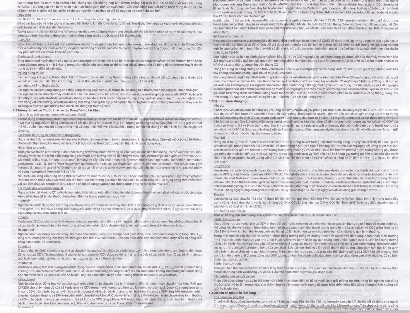 Hình ảnh Thuốc Efexor XR 37.5mg Pfizer điều trị các rối loạn trầm cảm chủ yếu (1 vỉ x 7 viên)