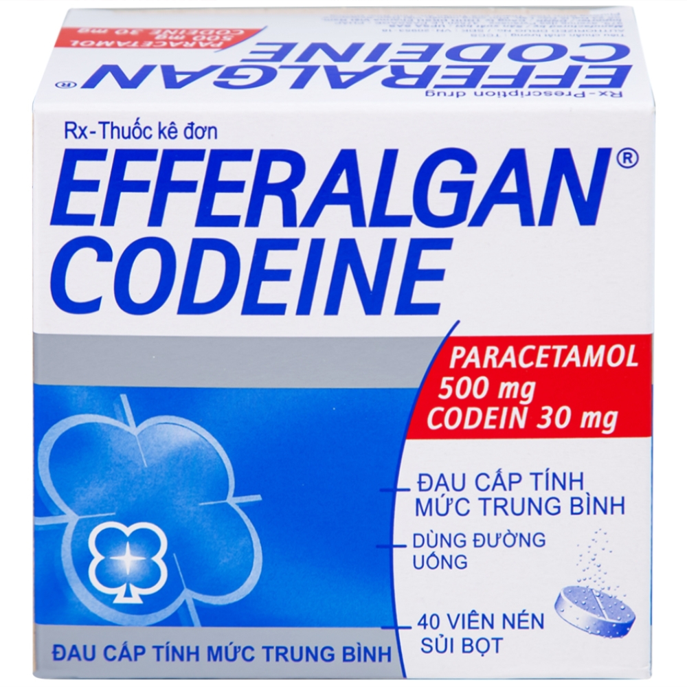 Hình ảnh Viên sủi Efferalgan Codeine giảm đau cấp tính mức độ trung bình (10 vỉ x 4 viên)