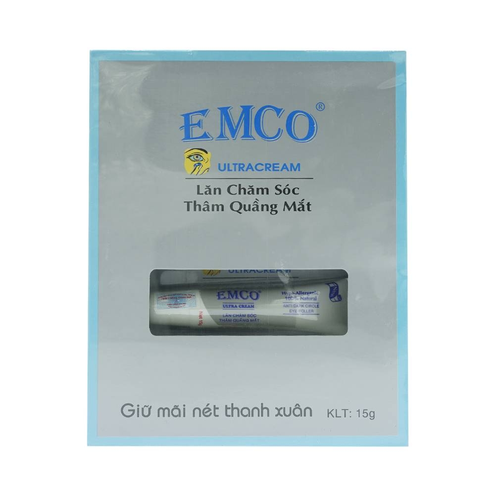 Hình ảnh Lăn chăm sóc thâm quầng mất Emco UltraCream giảm vết nhăn nơi đuôi mắt, dưỡng da vùng mắt (15g)