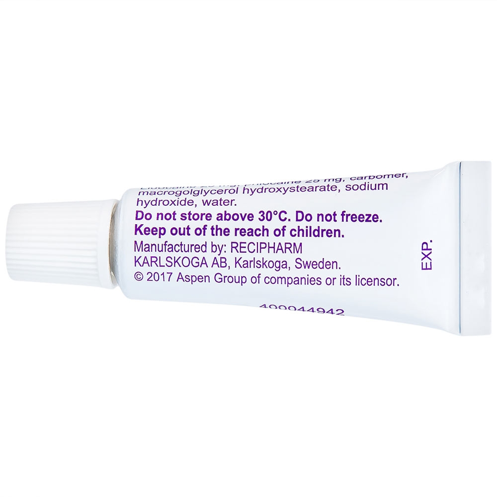 Hình ảnh Thuốc Emla 5% Aspen gây tê bề mặt da (5 tuýp x 5g)