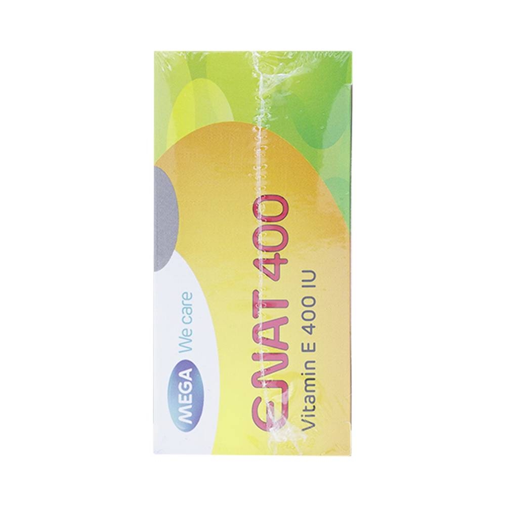 Hình ảnh Thuốc Enat 400 MEGA We care điều trị và dự phòng tình trạng thiếu Vitamin E (3 vỉ x 10 viên)