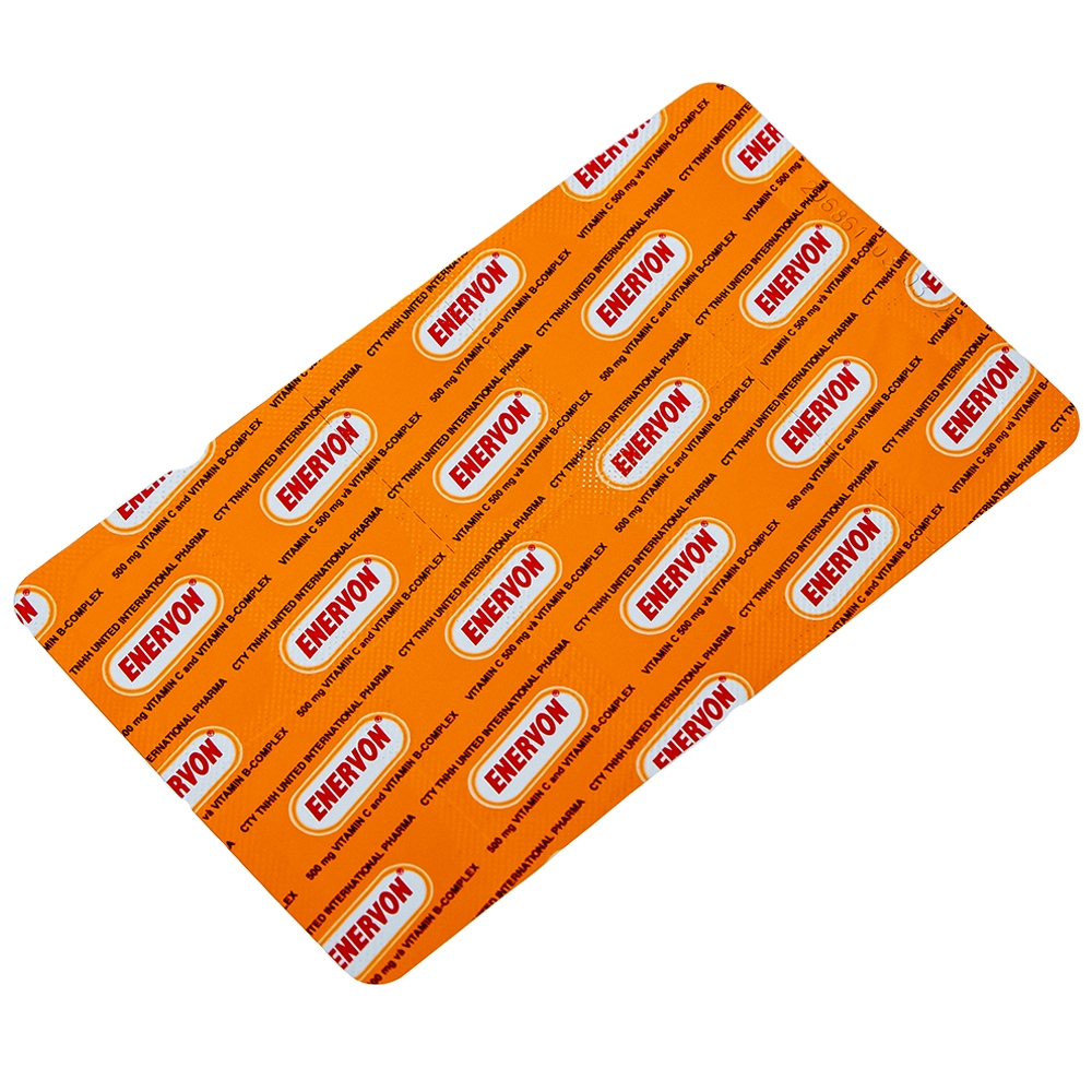 Hình ảnh Thuốc Enervon United điều trị thiếu Vitamin C và B (10 vỉ x 10 viên)