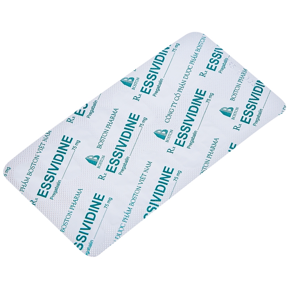 Hình ảnh Thuốc Essividine Boston điều trị động kinh và giảm đau do thần kinh (4 vỉ x 14 viên)