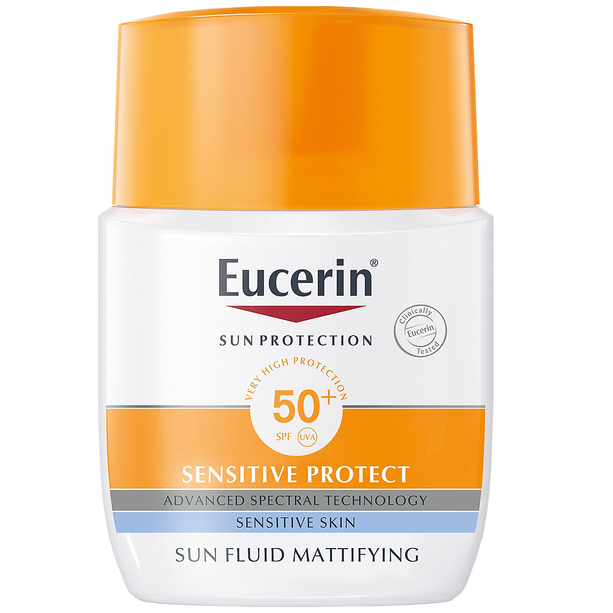 Hình ảnh Kem chống nắng mặt Eucerin Sun Fluid Mattifying SPF50+ không nhờn rít dành cho mọi loại da (50ml)
