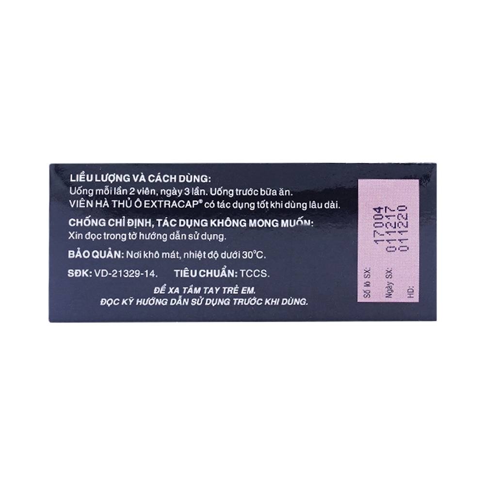 Hình ảnh Viên Hà Thủ Ô Extracap OPC điều trị nam giới tinh tủy kém, thần kinh suy nhược (5 vỉ x 10 viên)