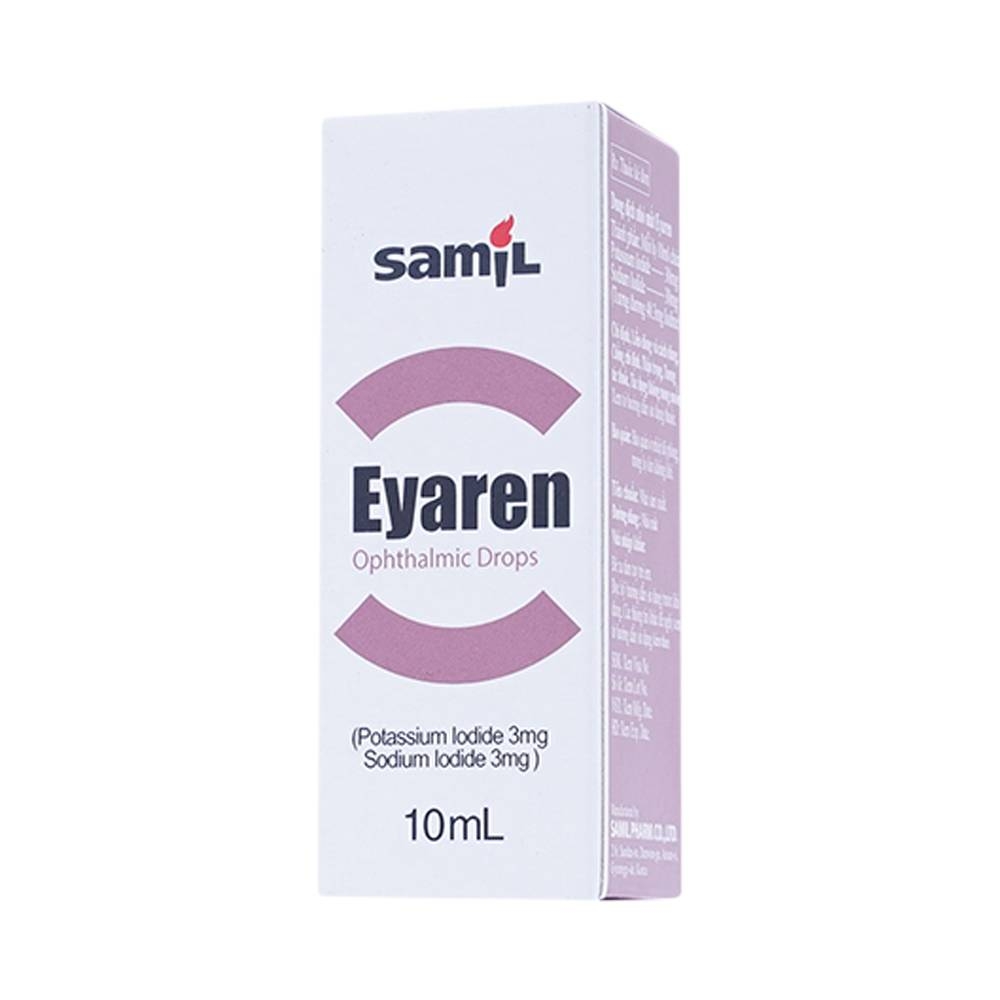 Hình ảnh Thuốc nhỏ mắt Eyaren Samil điều trị vẩn đục, xuất huyết pha lê thể, đục thủy tinh thể (10ml)