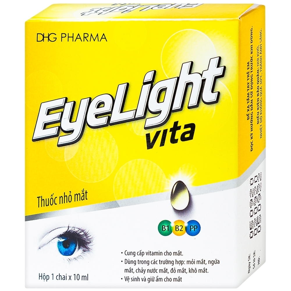 Hình ảnh Thuốc nhỏ mắt Eyelight Vita DHG cung cấp Vitamin cho mắt (10ml)