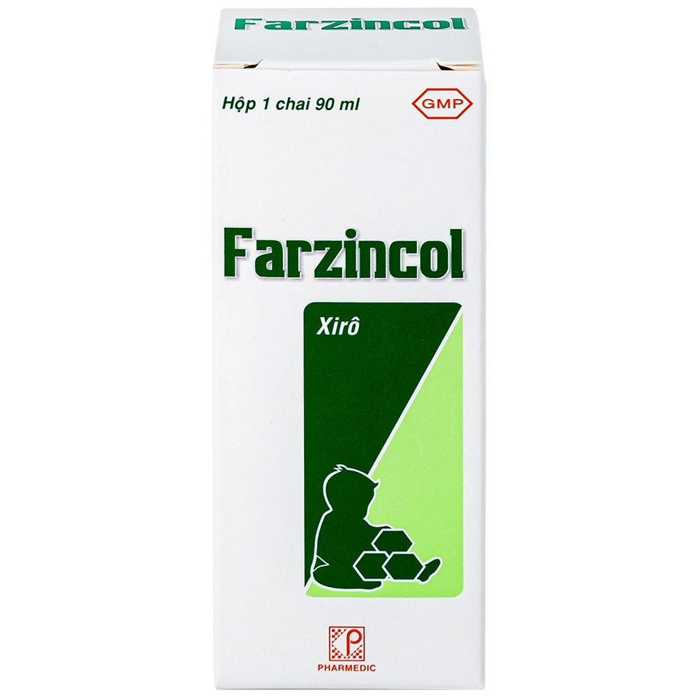 Hình ảnh Siro Farzincol Pharmedic điều trị thiếu kẽm (90ml)