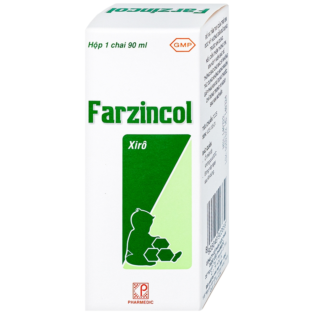 Hình ảnh Siro Farzincol Pharmedic điều trị thiếu kẽm (90ml)
