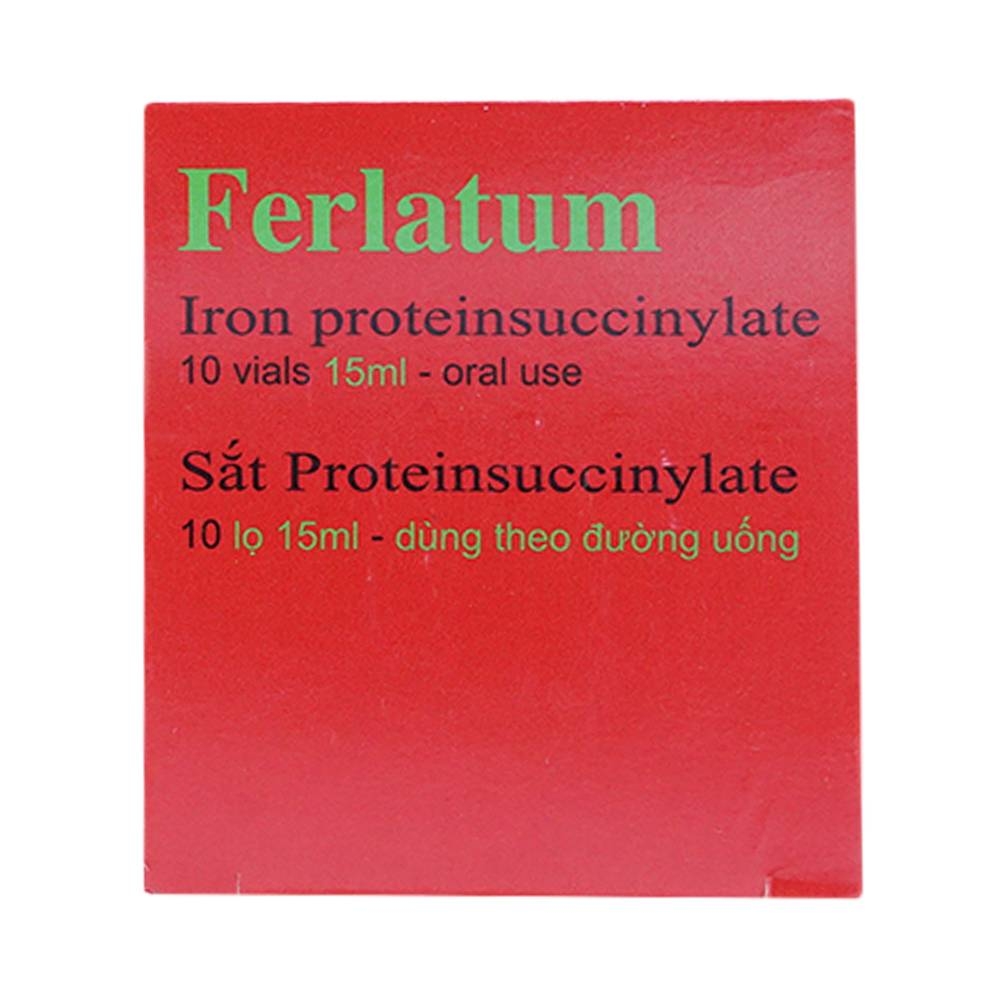 Hình ảnh Dung dịch Ferlatum Italfarmaco điều trị thiếu sắt (10 chai x 15ml)