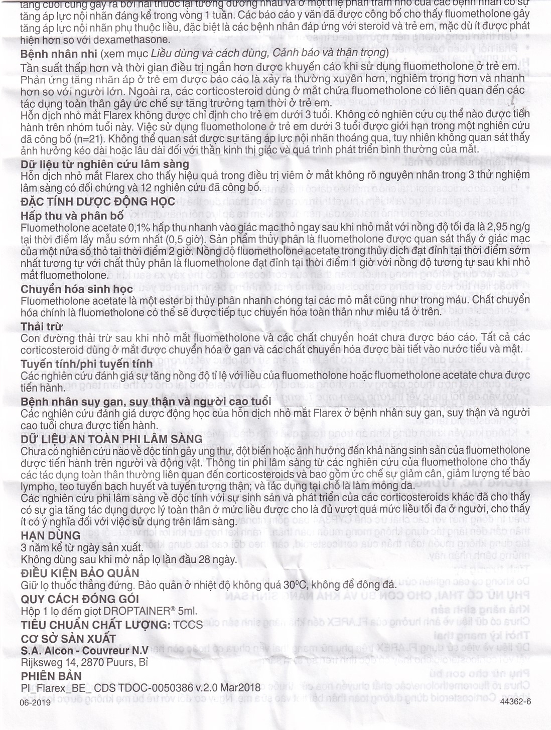 Hình ảnh Thuốc nhỏ mắt Flarex Alcon điều trị viêm không nhiễm khuẩn (5ml)