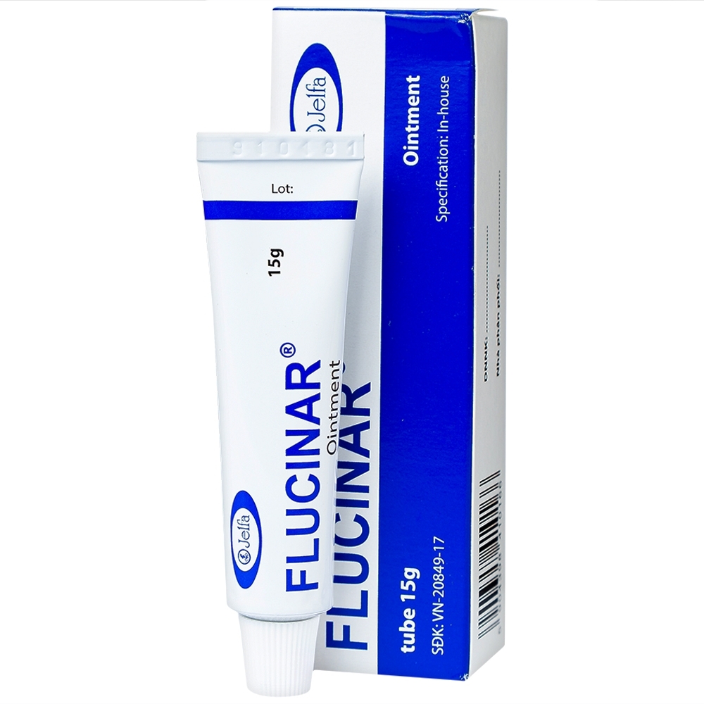 Hình ảnh Thuốc mỡ Flucinar Jelfa điều trị viêm da (15g)