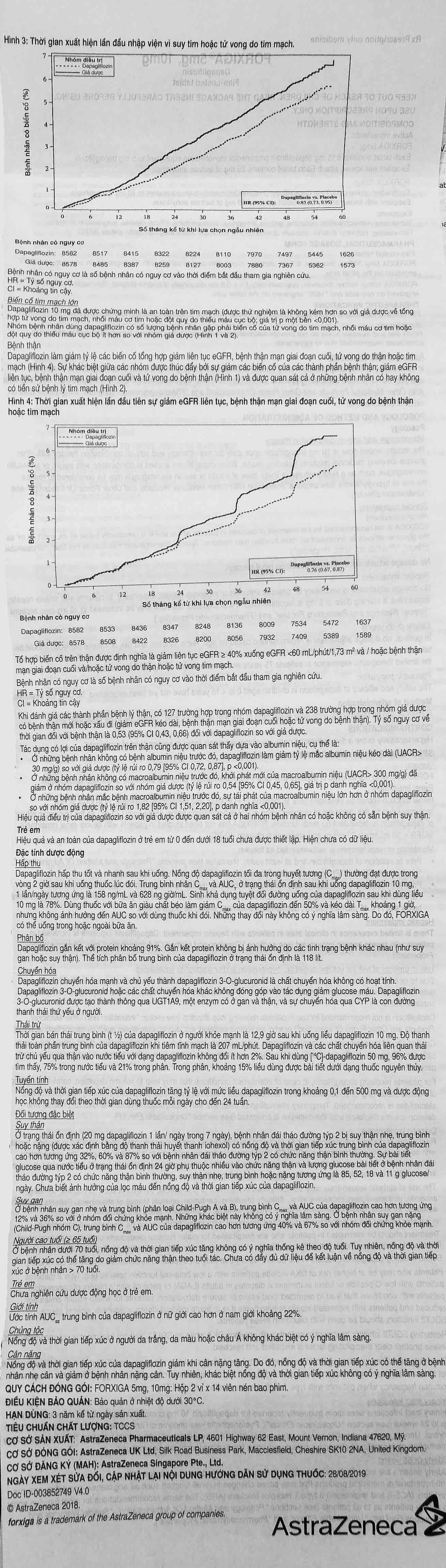 Hình ảnh Thuốc Forxiga AstraZeneca điều trị đái tháo đường típ 2, suy tim, bệnh thận mạn (2 vỉ x 14 viên)