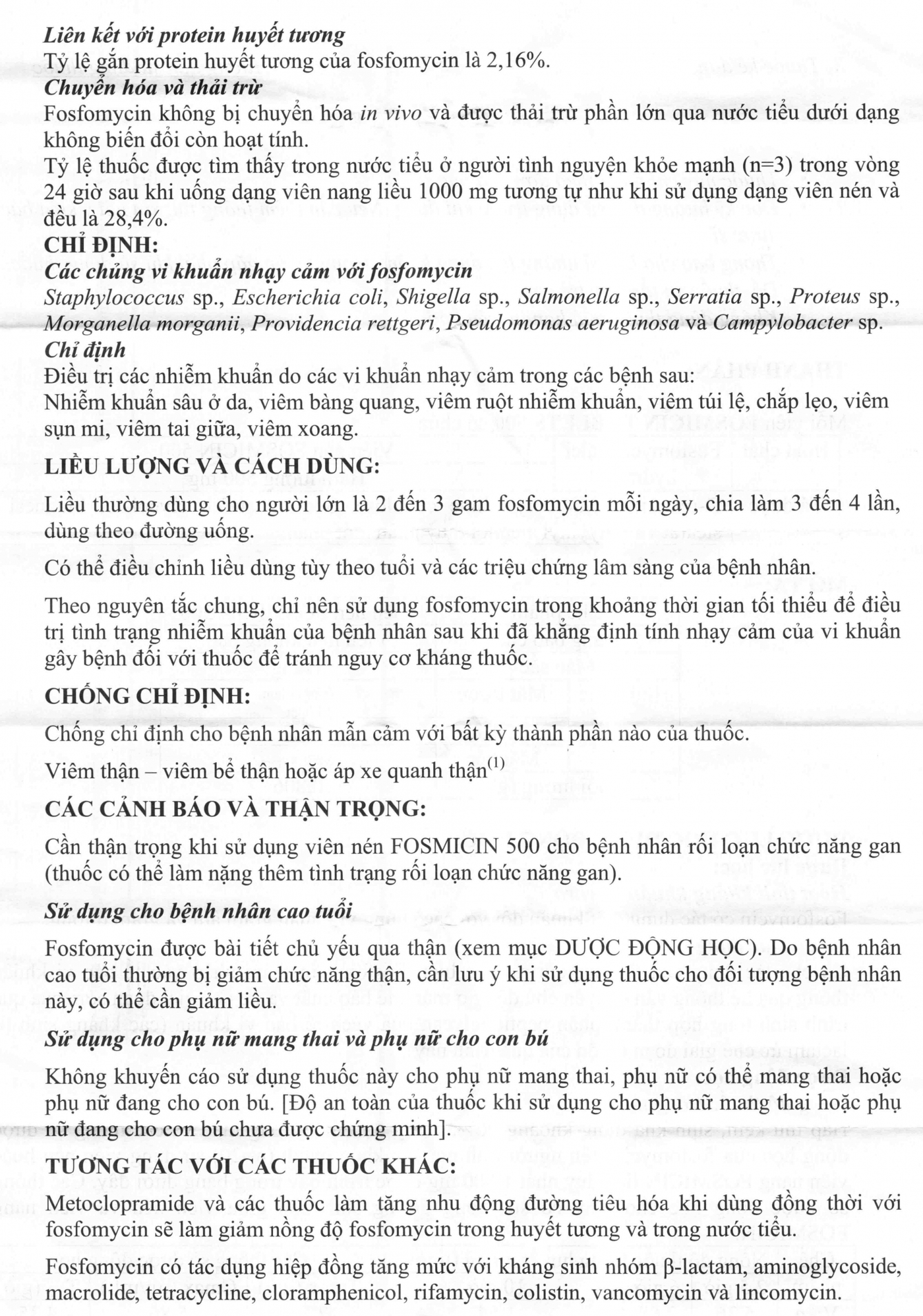 Hình ảnh Thuốc Fosmicin 500 Meiji điều trị nhiễm khuẩn (2 vỉ x 10 viên)