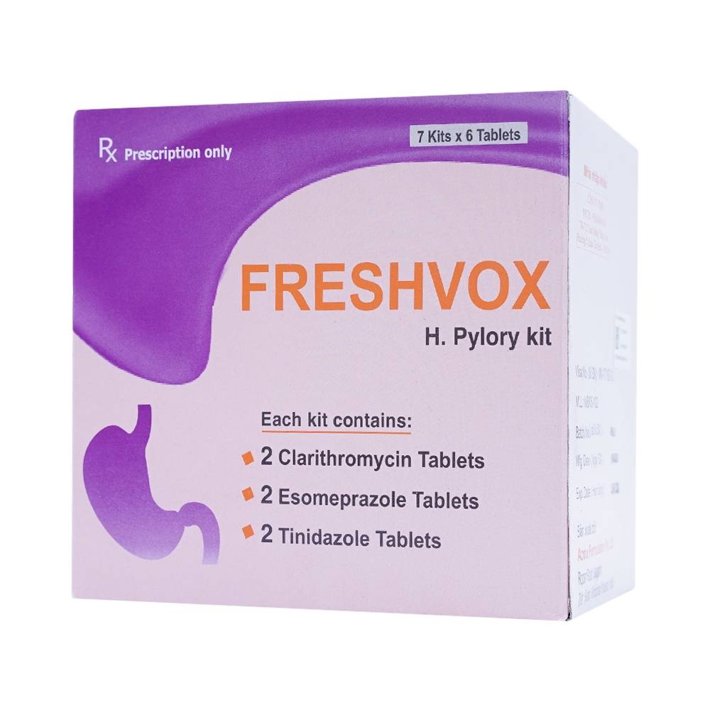 Hình ảnh Thuốc Freshvox ACME điều trị viêm dạ dày cấp và mạn tính (7 vỉ x 6 viên)
