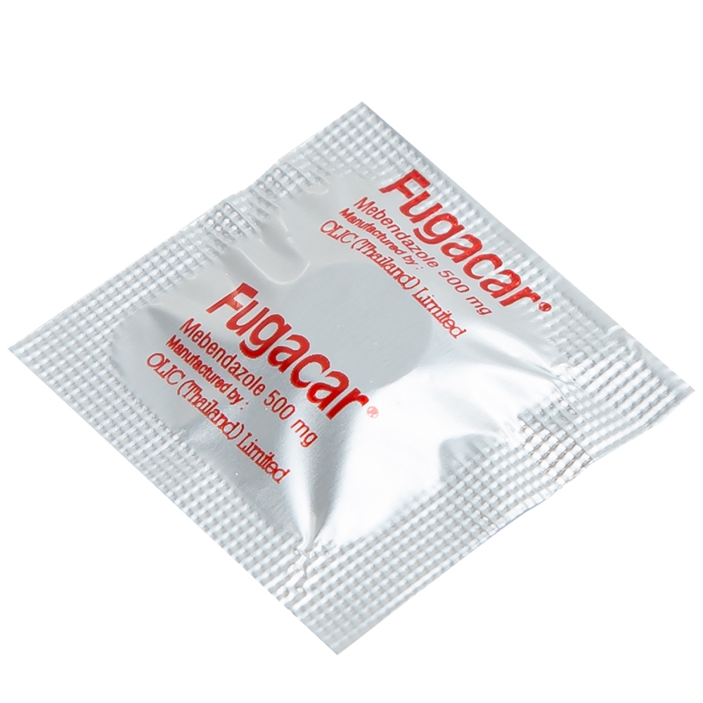 Hình ảnh Thuốc Fugacar Janssen hương trái cây điều trị nhiễm một hay nhiều loại giun đường ruột (1 viên)