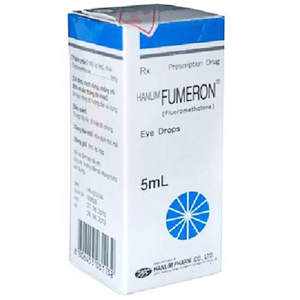 Hình ảnh Thuốc nhỏ mắt Fumeron Hanlim điều trị dị ứng, viêm mắt, viêm kết mạc, viêm giác mạc (5ml)