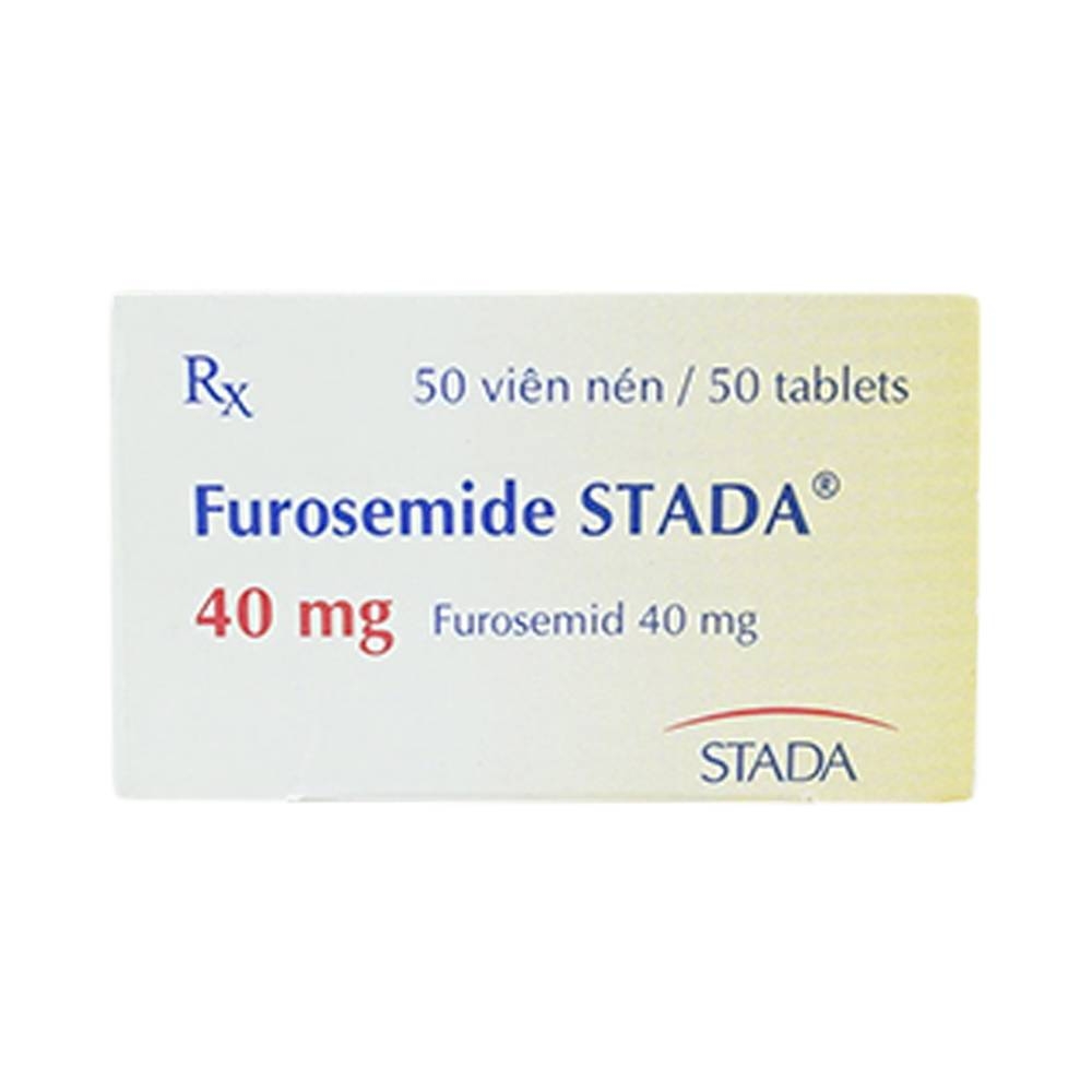 Hình ảnh Thuốc Furosemide Stada 40mg điều trị phù, tăng huyết áp (5 vỉ x 10 viên)