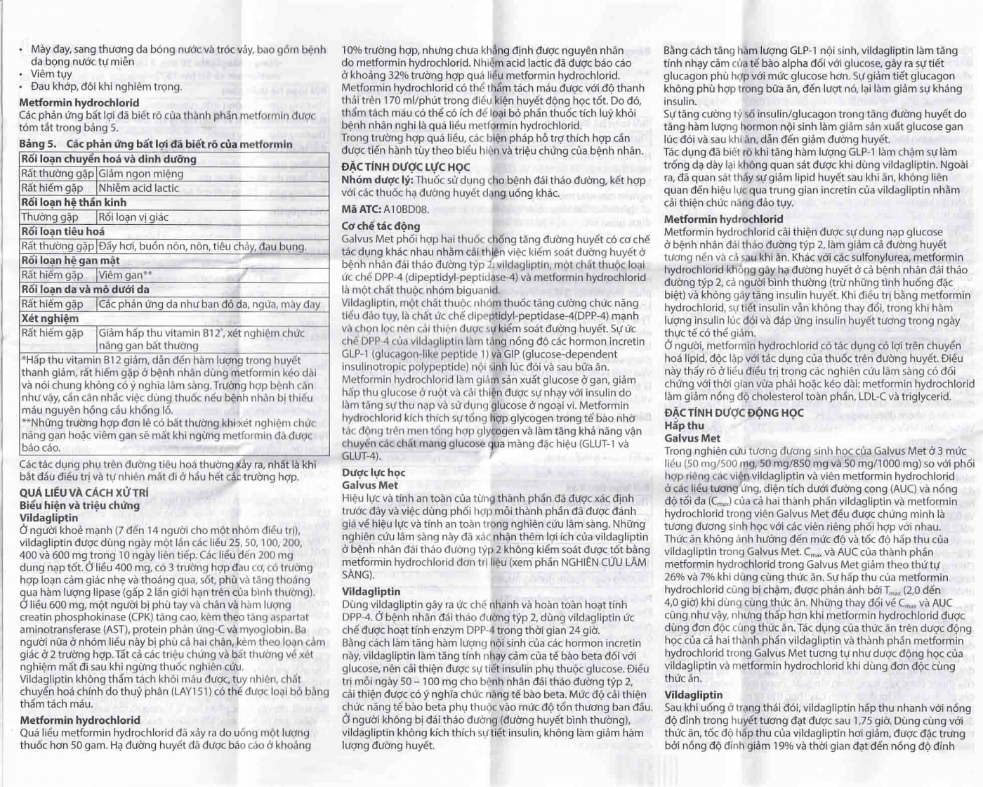 Hình ảnh Thuốc Galvus Met 50mg/500mg Novartis điều trị đái tháo đường típ 2 (6 vỉ x 10 viên)