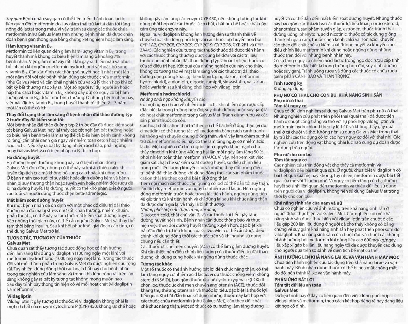 Hình ảnh Thuốc Galvus Met 50mg/850mg Novartis hỗ trợ điều trị đái tháo đường típ 2 (6 vỉ x 10 viên)