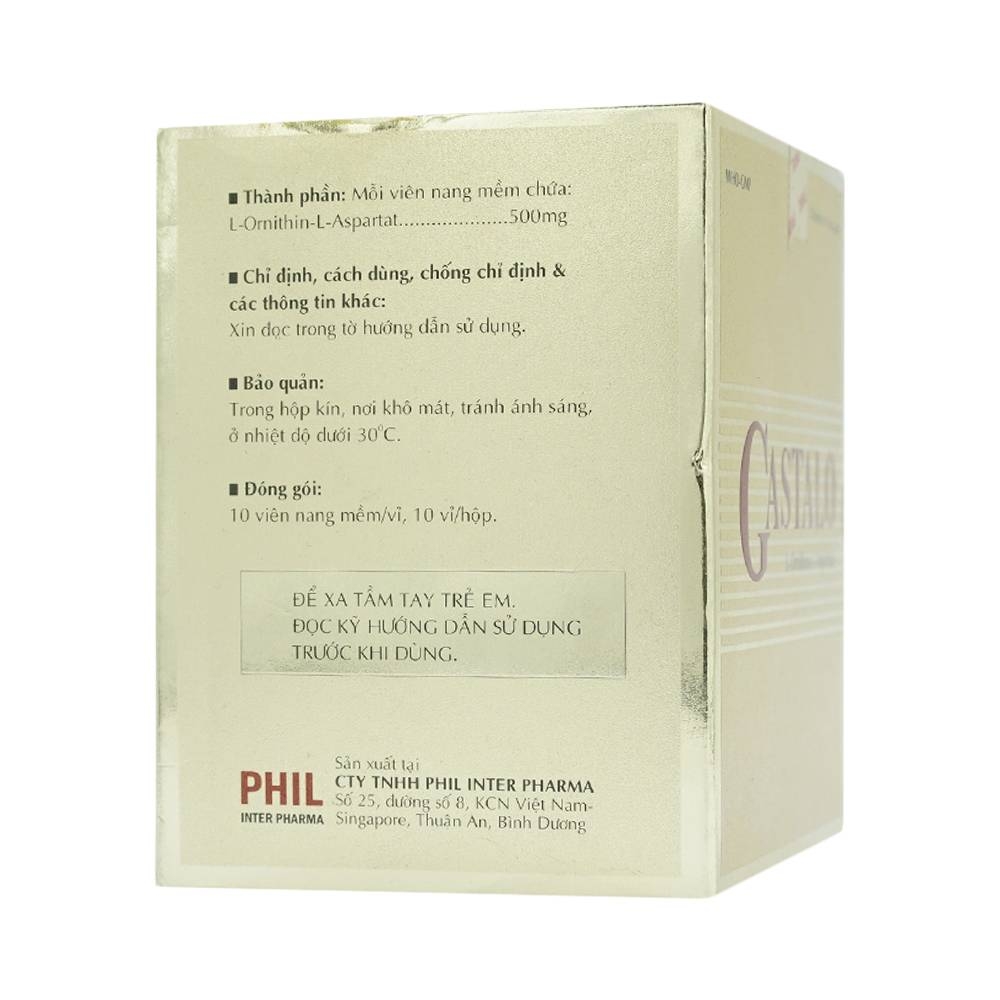 Hình ảnh Thuốc Gastalo Phil điều trị tăng Ammoniac huyết trong bệnh gan cấp và mãn tính (10 vỉ x 10 viên)