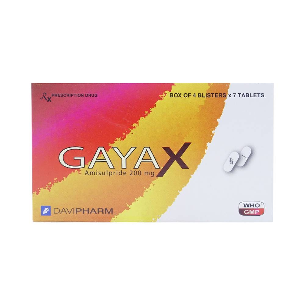 Hình ảnh Thuốc GayaX Davipharm điều trị tâm thần phân liệt (4 vỉ x 7 viên)