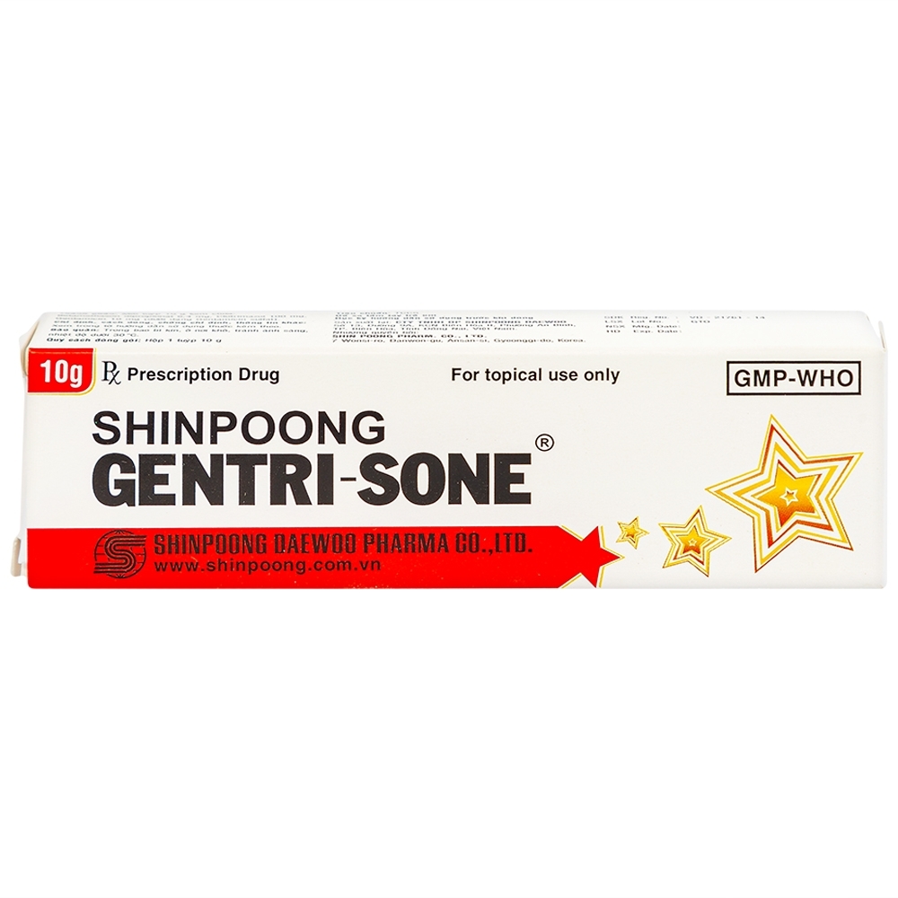 Hình ảnh Kem Gentrisone ShinPoong Deawoo điều trị nấm da, giảm viêm ngứa da (10g)