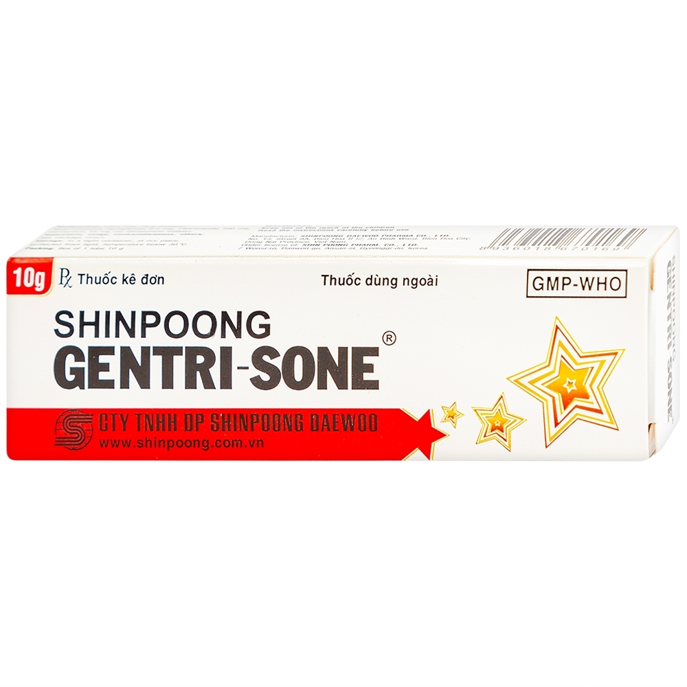 Hình ảnh Kem Gentrisone ShinPoong Deawoo điều trị nấm da, giảm viêm ngứa da (10g)