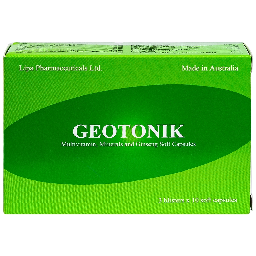 Hình ảnh Thuốc Geotonik bổ sung Vitamin, khoáng chất (3 vỉ x 10 viên)