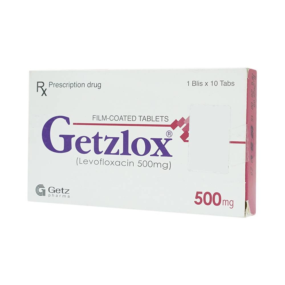 Hình ảnh Thuốc Getzlox 500mg Getz điều trị nhiễm khuẩn (1 vỉ x 10 viên)