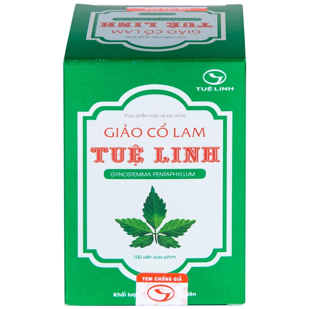 Hình ảnh Viên uống Giảo Cổ Lam Tuệ Linh hỗ trợ chuyển hóa đường, giảm nguy cơ đường huyết cao (100 viên)