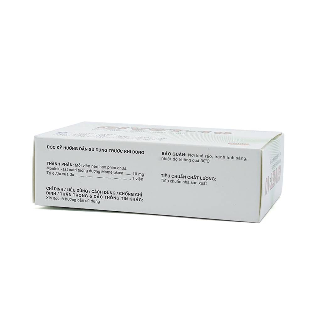 Hình ảnh Thuốc Givet-10 Davipharm phòng và điều trị viêm phế quản mạn tính (4 vỉ x 7 viên)