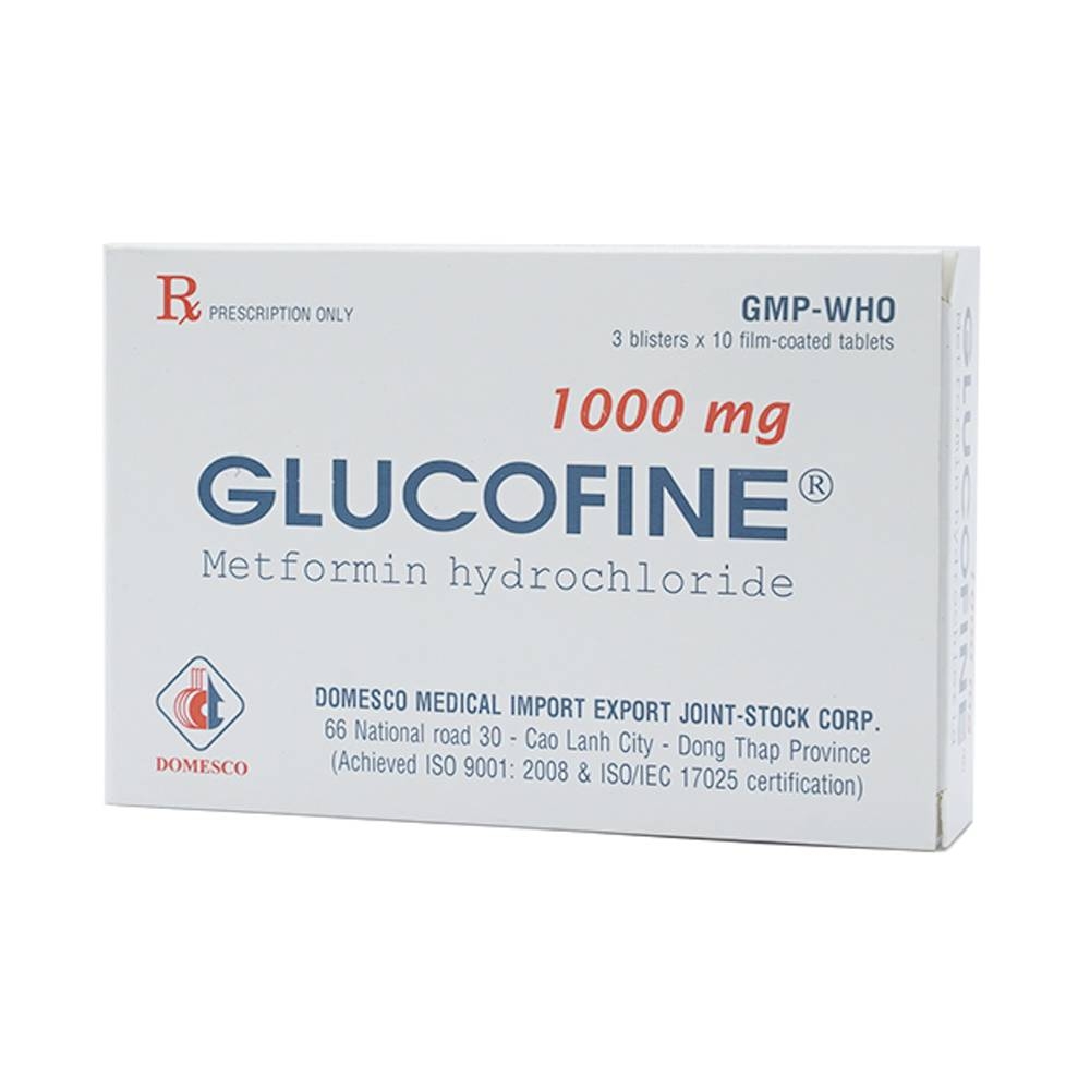 Hình ảnh Thuốc Glucofine Domesco hỗ trợ điều trị đái tháo đường típ 2 (3 vỉ x 10 viên)