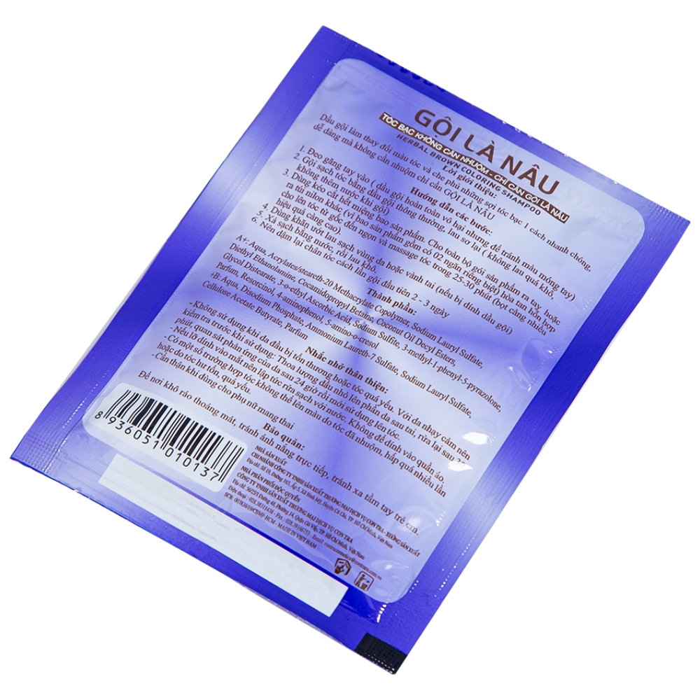 Hình ảnh Gội là nâu Matrix làm thay đổi màu tóc, che phủ tóc bạc (10 gói x 30ml)