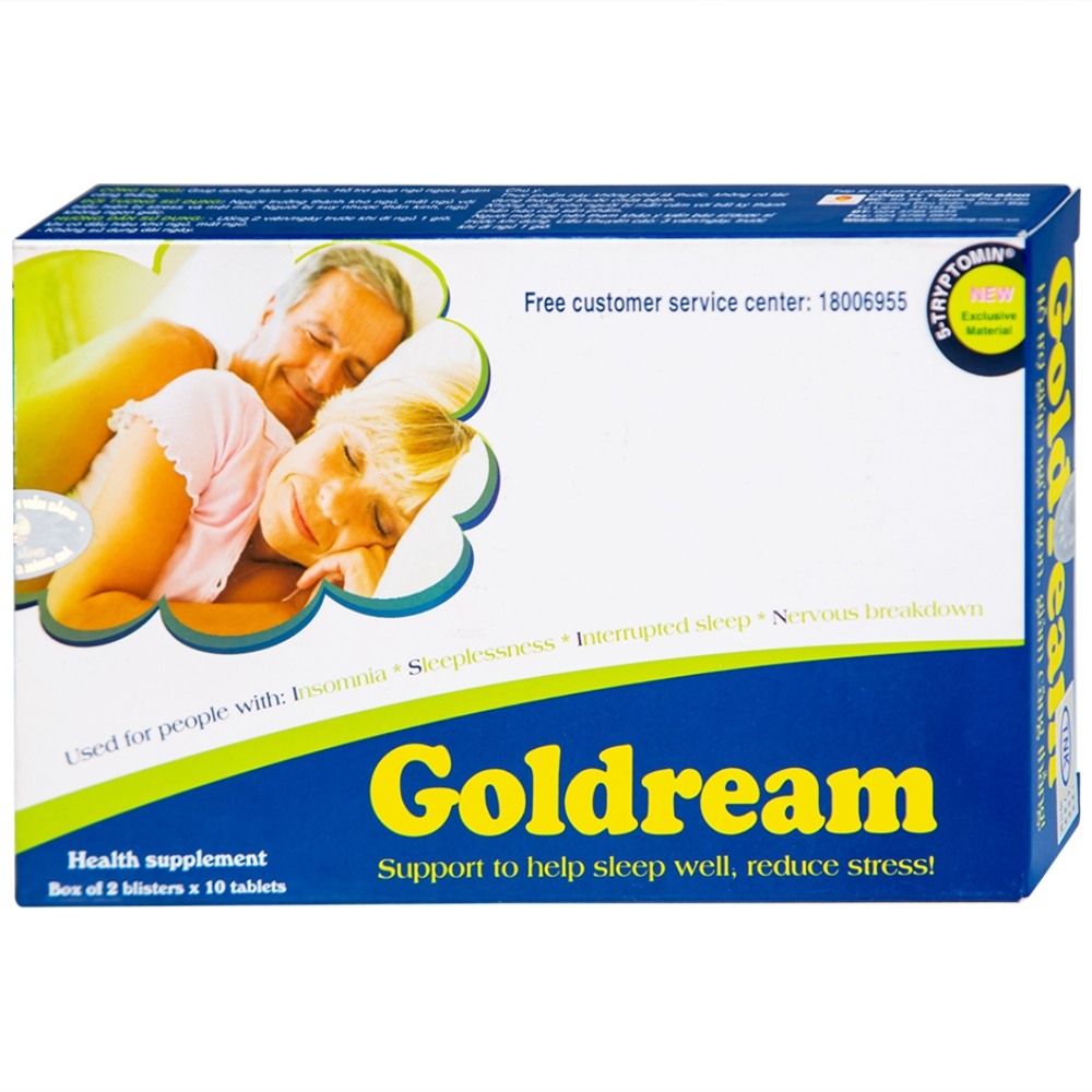 Hình ảnh Viên uống Goldream IMC hỗ trợ ngủ ngon, giảm căng thẳng (20 viên)